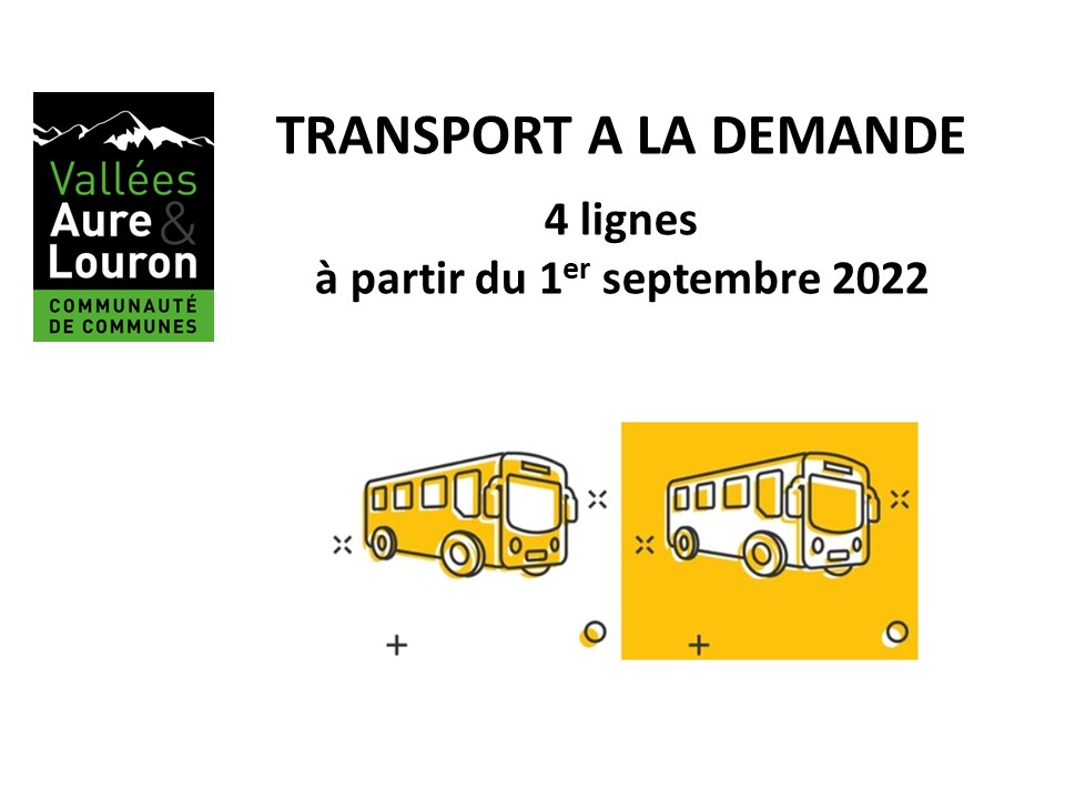 Transport à la demande : 4 lignes à partir du 1er septembre 2022